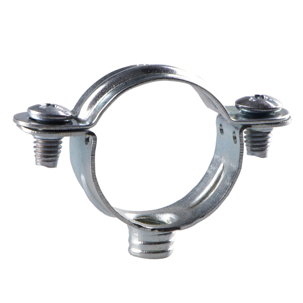 Ram Collier Simple Métallique Acier Zingué – 20 Mm, Boîte De 100 Pièces, Fixation Solide Pour Tubes Cuivre