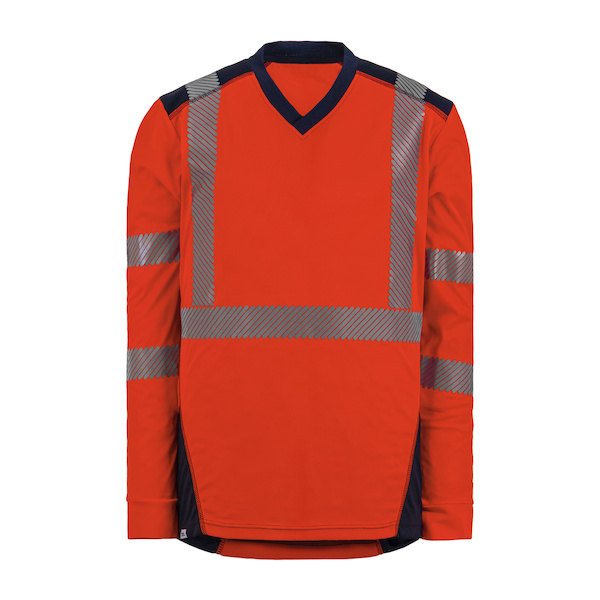 Maillot Manches Longues Homme PROTO Paintball - Taille XL - Rouge/Orange - Rembourré - Neuf